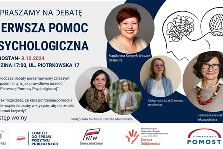 Debata „Pierwsza Pomoc Psychologiczna”